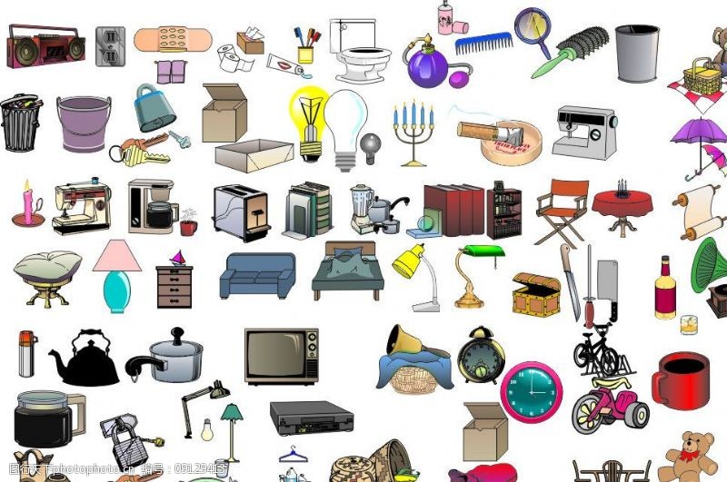 矢量日常用品圖片素材 提升設(shè)計(jì)效率與創(chuàng)意的必備資源
